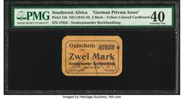 German Southwest Africa Swakopmunder Buchhandlung 2 Mark ND (1916-18) Pick 15b PMG Extremely Fine 40. 

HID09801242017