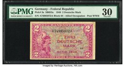 Germany Federal Republic Federal Republic 2 Deutsche Mark 1948 Pick 3a PMG Very Fine 30. 

HID09801242017
