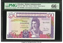 Gibraltar Government of Gibraltar 50 Pounds 27.11.1986 Pick 24 PMG Gem Uncirculated 66 EPQ. 

HID09801242017
