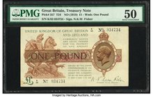 Great Britain Bank of England 1 Pound ND (1919) Pick 357 PMG About Uncirculated 50. 

HID09801242017