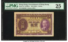 Hong Kong Government of Hong Kong 1 Dollar ND (1935) Pick 311 KNB1a PMG Very Fine 25. Ink.

HID09801242017