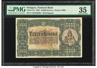Hungary Hungarian National Bank 10,000 Korona 1.7.1923 Pick 77a PMG Choice Very Fine 35. 

HID09801242017