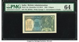 India Government of India 1 Rupee 1935 Pick 14a Jhun3.2.1B-D PMG Choice Uncirculated 64. 

HID09801242017
