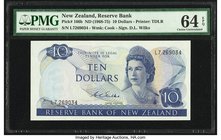 New Zealand Reserve Bank of New Zealand 10 Dollars ND (1968-75) Pick 166b PMG Choice Uncirculated 64 EPQ. 

HID09801242017