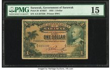 Sarawak Government of Sarawak 1 Dollar 1.1.1935 Pick 20 KNB27 PMG Choice Fine 15. Ink.

HID09801242017
