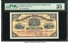 Scotland National Bank of Scotland Limited 1 Pound 11.11.1932 Pick 257 PMG Choice Very Fine 35. 

HID09801242017