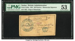 Sudan Siege of Khartoum 100 Piastres 1884 Pick S105a PMG About Uncirculated 53. 

HID09801242017