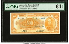 Venezuela Banco Central De Venezuela 500 Bolivares 29.5.1958 Pick 37b PMG Choice Uncirculated 64 EPQ. 

HID09801242017