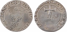 Louis XII, Gênes 2e période, teston d'argent, Gênes
A/+ LVDOVIC': XII: REX: FRANC': IANVE: D
Écu de France couronné
R/+* COMVNIT[AS*] IANVE* IC*
P...
