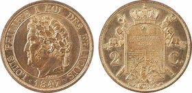 Louis-Philippe Ier, essai de 2 centimes à la charte, 1847 Paris
A/LOUIS PHILIPPE I - ROI DES FRANÇAIS
Tête laurée à gauche de Louis-Philippe Ier, si...