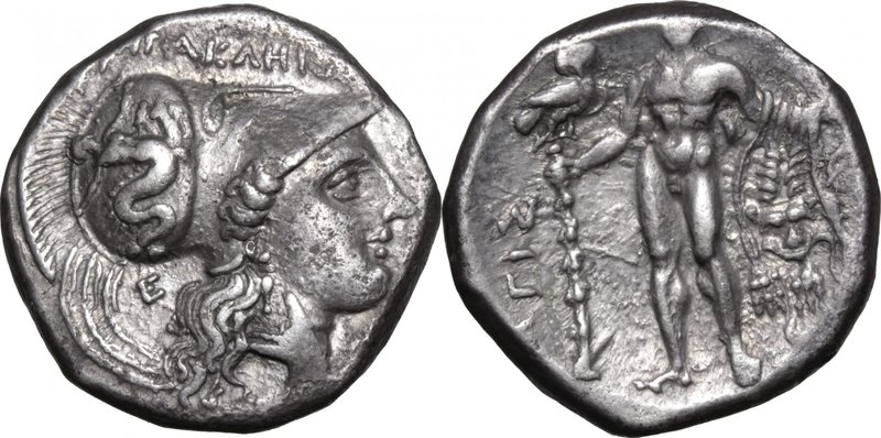 Greek Italy.Southern Lucania, Heraclea.AR Stater, 281-278 BC.D/ Head of Athena r...