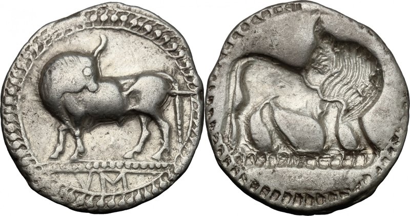 Greek Italy.Southern Lucania, Sybaris.AR Third Nomos (Drachm), c. 550-510 BC.D/ ...
