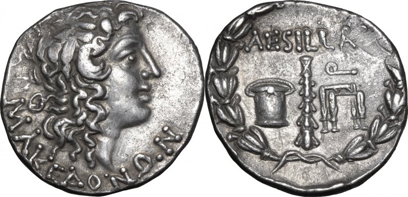 Continental Greece.Macedon.Aesillas as Quaestor (c. 95-70 BC).AR Tetradrachm, 95...