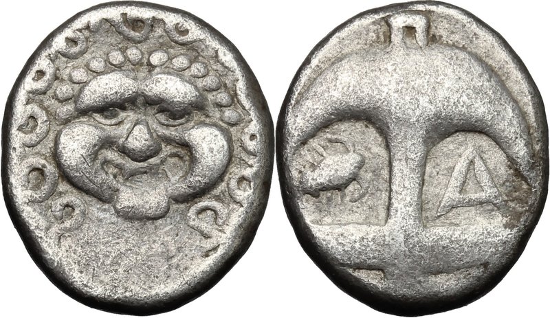 Continental Greece.Thrace, Apollonia Pontika.AR Drachm, second half of 4th centu...