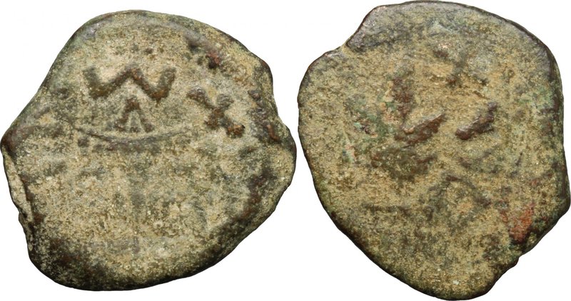 Greek Asia.Judaea.AE Prutah, First Jewish War (66-70 AD), 68-9 AD.D/ "Year 3". A...