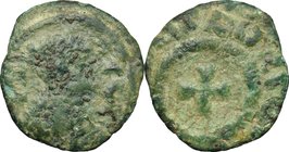 Africa.Etiopia, Aksum.Anonymous issue.AE 12mm, c. 4th century AD.D/ Bust right.R/ Cross.Hahn 33. MH 52.AE.g. 0.65 mm. 12.00Green patina.About VF/Good ...