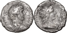 Hadrian (117-138).BI Tetradrachm, Alexandria mint, 129-130.D/ Bust right, laureate, draped, cuirassed.R/ Bust of Helios right, radiate, draped.Kampman...
