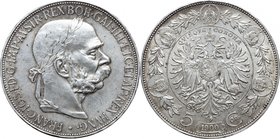 Austria.Franz Joseph (1848-1916).AR 5 Corona, Vienna mint, 1900.KM 617.AR.g. 23.90 mm. 36.00Good VF.
