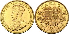 Canada.George V (1910-1936).AV 10 Dollars 1912.Fr. 3.AV.g. 16.70 mm. 27.00About EF/EF.
