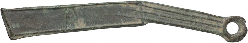 China.Warring States, 476-221 BC.Ming knife.AE.g. 15.09 mm. 136.00