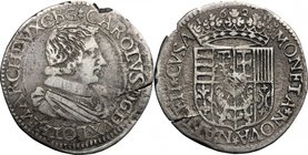 France.Charles IV of Lorraine (1625-1675).AR Testone, Nancy mint, 1629.KM 45.AR.g. 7.84 mm. 29.00Toned. Minor flan crack.VF.