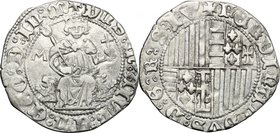 Italy.Ferdinand I (1458-1462).AR Carlino, Naples mint.Biaggi 1677.AR.g. 3.22 mm. 26.00VF.