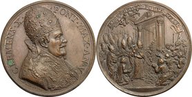 Italy.Clemens X (1670-1676), Emilio Bonaventura Altieri.AE Medal, 1674.D/ Bust right.R/ Scene of the opening of the Holy Door.Mis. 62a. Bonanni VII. M...