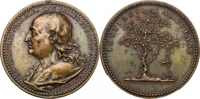 Italy.Giovanni Girolamo Sbaraglia (1641-1710), Doctor and Anatomist.Struck medal...