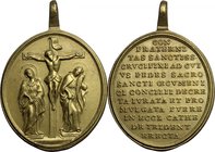 Italy.AE Religious Medal, Trento (Trient) mint, XVIII century.AE.36x32 mmEF.