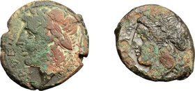 Greek Italy.Lot of 2 AE coins, including: Neapolis.AE.F.
