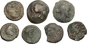 Geek and Roman World.Lot of 7 AE coins.AE.