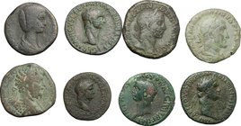 The Roman Empire.Lot of 8 AE coins.AE.