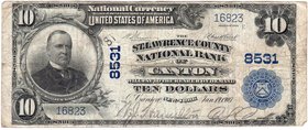 Banknoten
Ausland
Vereinigte Staaten von Amerika
10 Dollars 19.1.1907 (series of 1902). St. Lawrence County National Bank of Canton, New York, Nati...
