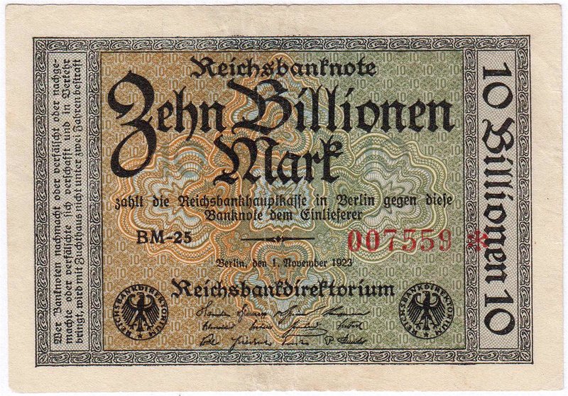 Banknoten
Die deutschen Banknoten ab 1871 nach Rosenberg
Deutsches Reich, 1871...