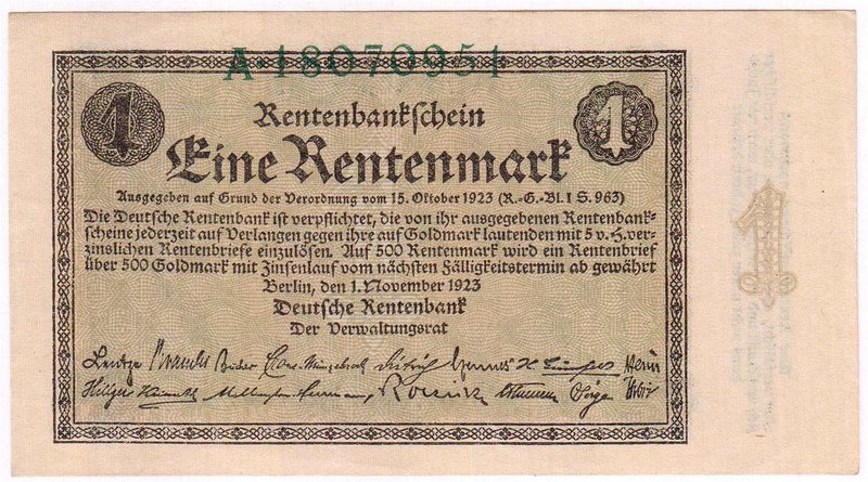 Banknoten
Die deutschen Banknoten ab 1871 nach Rosenberg
Deutsches Reich, 1871...