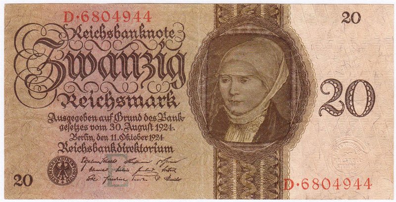 Banknoten
Die deutschen Banknoten ab 1871 nach Rosenberg
Deutsches Reich, 1871...