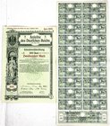 Banknoten
Die deutschen Banknoten ab 1871 nach Rosenberg
Deutsches Reich, 1871-1945, Reichsschuldenverwaltung
20 X 5 Mark Zinskupons mit anhägendem...