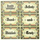 Banknoten
Deutsches Notgeld und KGL
Honnef a. Rhein
6 X 50 Pf. komplette Serie 1922. Schutz -u. Trutzbund Ostermond. Rheinischer Gautag.
meist I