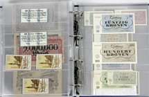 Banknoten
Lots
Deutschland, Lots deutscher Banknoten nach Rosenberg
Ca. 245 Banknoten im Ringbinder: DDR, besetzte Gebiete, Länderbanknoten, Theres...