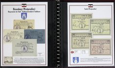 Banknoten
Lots
Deutschland, Lots von deutschen Notgeldscheinen
Westpreussen: 151 versch. Notgeldscheine (aus Slg. Dießner) 1914 im Lindner-Album mi...