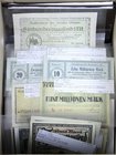 Banknoten
Lots
Deutschland, Lots von deutschen Notgeldscheinen
Ca. 400 Scheine: dabei 78 X Baden, 41 X Rheinland, 6 X Sachsen, 29 X Westfalen, 68 X...