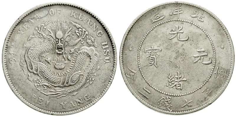 CHINA und Südostasien
China
Qing-Dynastie. De Zong, 1875-1908
Dollar, Jahr 34...