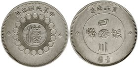 CHINA und Südostasien
China
Republik, 1912-1949
Dollar (Yuan) Jahr Nien = 1912. Provinz Szechuan, Prägung der Militär-Regierung.
sehr schön, gerei...