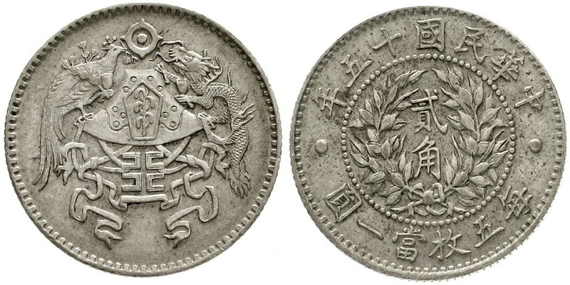 CHINA und Südostasien
China
Republik, 1912-1949
20 Cents, Jahr 15 = 1926 Nati...