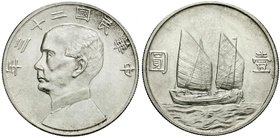 CHINA und Südostasien
China
Republik, 1912-1949
Dollar (Yuan) Jahr 22 = 1933. vorzüglich/Stempelglanz, min. berieben