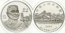 CHINA und Südostasien
China
Volksrepublik, seit 1949
10 Yuan Silber (1 Unze) 2004. 100. Geburtstag von Deng Xiaoping. Verschweißt, in Originalschat...