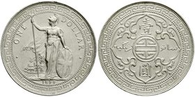 CHINA und Südostasien
Großbritannien
Tradedollars
Tradedollar 1899 B. sehr schön, kl. Randfehler