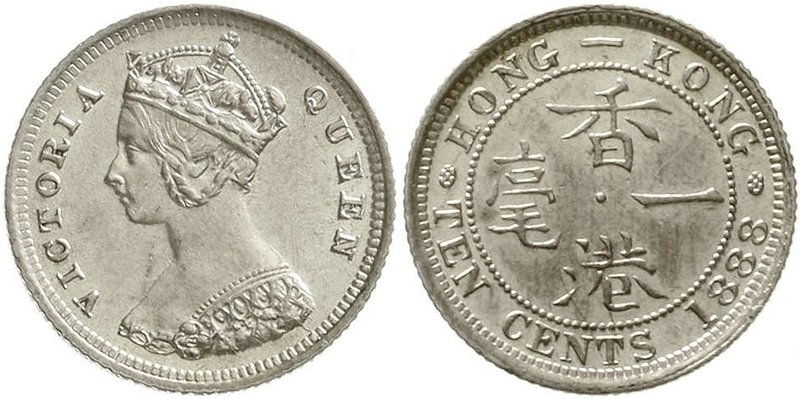 CHINA und Südostasien
Hongkong
Victoria, 1860-1901
10 Cents 1888. fast Stempe...