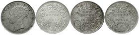 CHINA und Südostasien
Indien
Victoria, 1837-1901
4 Stück: Rupee 1840, 1862, 1882, 1886.
sehr schön und besser