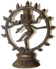 CHINA und Südostasien
Indien
Varia
Bronzefigur der Shiva im Feuerkreis. Höhe 14,2 cm